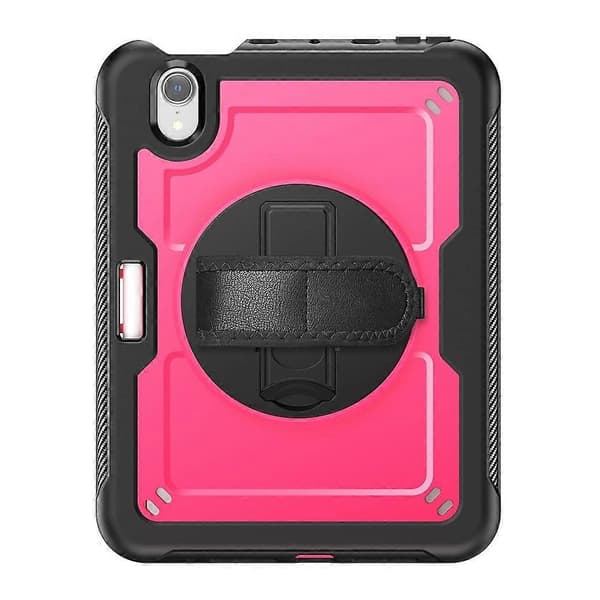 Case with Stand for iPad mini (2024)/(2021) PC+TPE Tablet Protection with Hand Strap and Shoulder Strap
