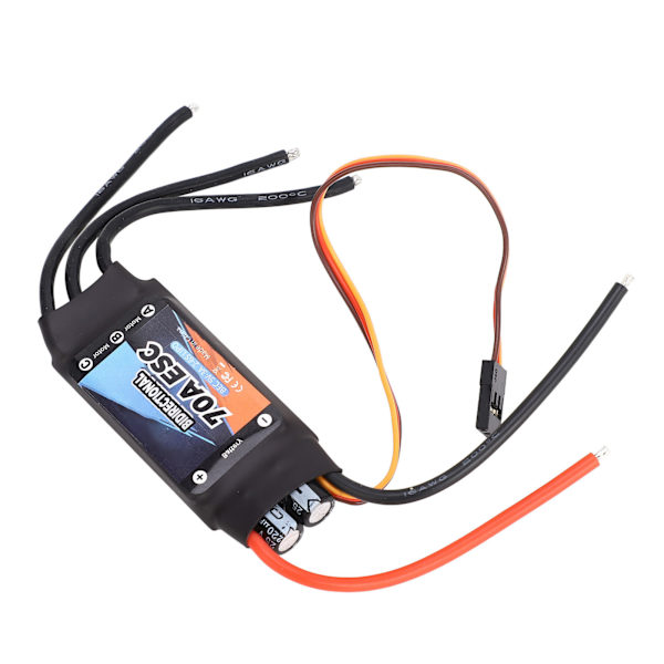 RC Elektrisk Hastighetsregulator 70A Bidirektionell Elektroniska Komponenter RC Borstlös ESC för RC Båt Undervattenpropeller