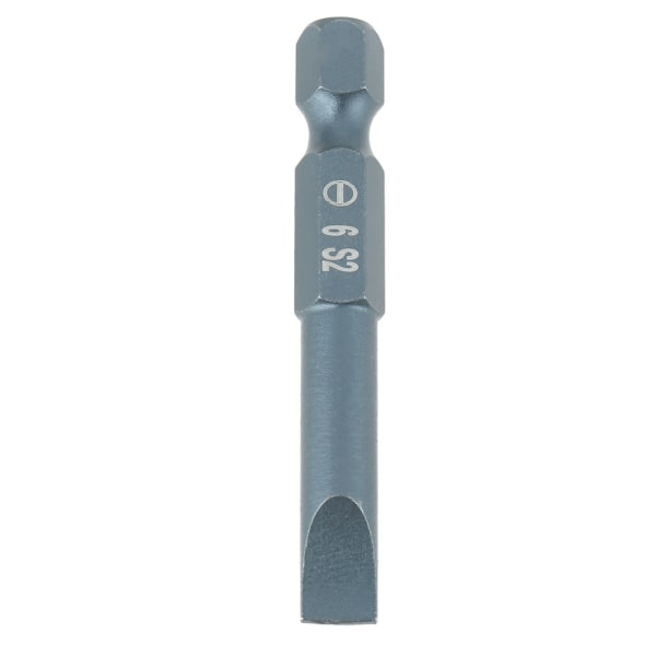 10 stk 1/4 tommer sekskantskaft 50 mm S2 legert stål med sporskrutrekkerbiter sett H6,3*50*SL6mm