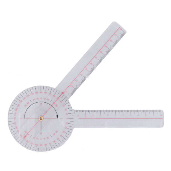 Ortopedisk goniometer - 360° vinkelgradient för knäled, armbåge och axel - liten storlek (20,1 cm/7,9 tum)