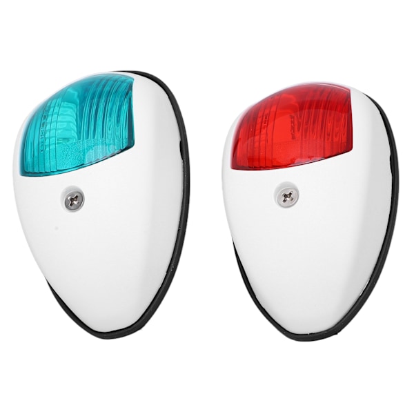 2st IP66 merivoimalaivan navigointiviestivalot DC 12V 3W LED-navigointiviestivalo Punainen Vihreä valo jahdille veneelleValkoinen