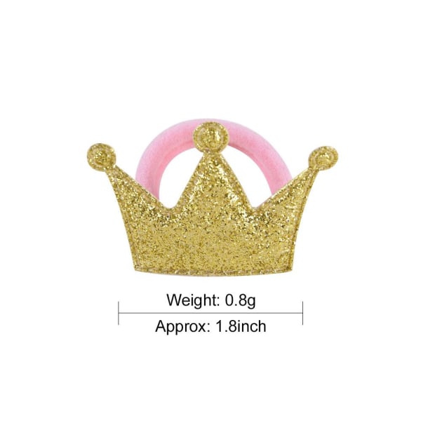 12 frostede krone tiaraer for barn - tilfeldige farger, hårtilbehør til barn, små hårtilbehør for babyer, jenter, barn og kvinner