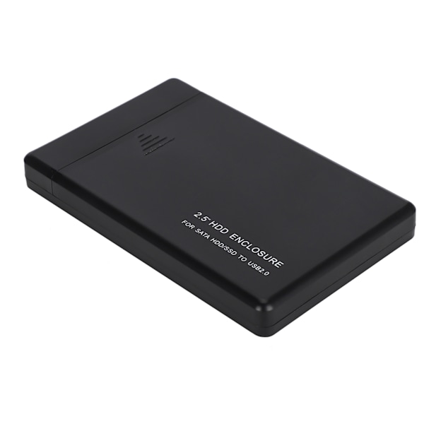 W25a820 2.5inch USB2.0 SATA Mobilt Harddisk Boks Kabinet Ekstern HDD Kabinet (Sort)