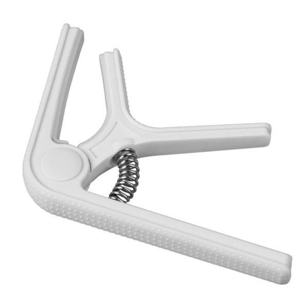 Gitarr Capo Clip Clamp med Non Slip Point Universal Great Protection Ukulele Elgitarr Capo White