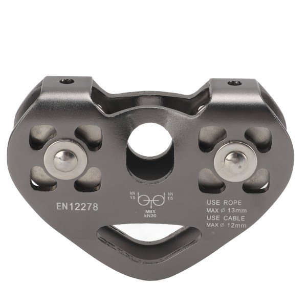 Zipline Swivel Trissa Bergsklättring Aluminium med Tandem Speed ​​Dubbelvagn för bergsklättring