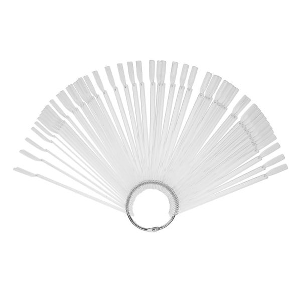 False Display Nail Art Fan Wheel Polish Practice Tips Sticks Design Decor Sets