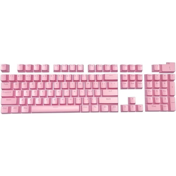 Pink Farve-Universal 104 Keyset Keycap ABS Farverig baggrundsbelyst erstatningsnøgledæksel til mekanisk tastatur