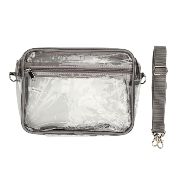 Vandtæt gennemsigtig PVC Messenger Bag med justerbar rem - Stor kapacitet rejsetaske