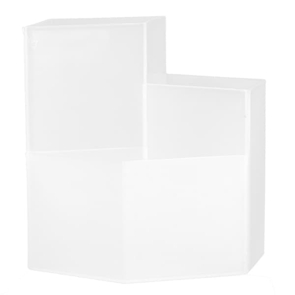 Makeup Børster Holder Plastmateriale Heksagonal Base Stor Kapacitet Pen Blyantholder til Skole Kontor Transparent