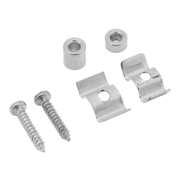 2 STK Guitar String Retainer Iron Compact Burr Free Guitar String Retainer Guide for erstatning Sølv