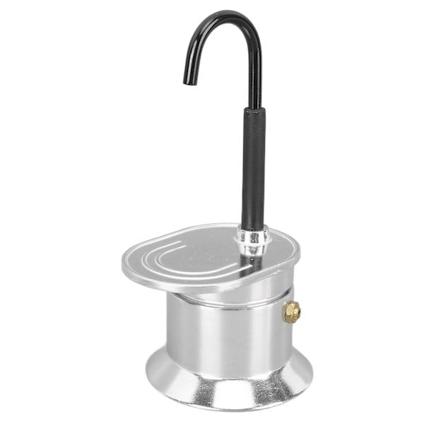 Enkelrör Moka Pot 1 Kopp 50ML Aluminiumlegering Pip Spis Italiensk Kaffetillverkare för Utomhusfester Resor