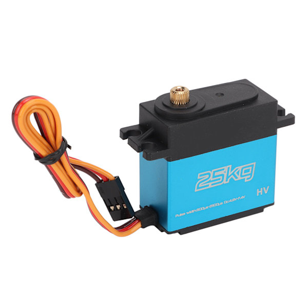 25 kg digitaalinen servo RC-servo, korkea vääntömomentti 180° metallivaihteisto, 25T servohorni