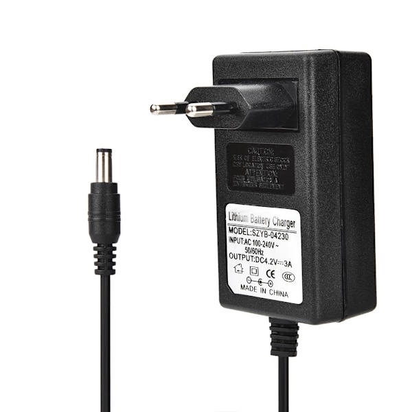 4.2V 3A Lithium Batterioplader Konstant Strøm Konstant Spænding Oplader (EU Stik) (100‑240V)