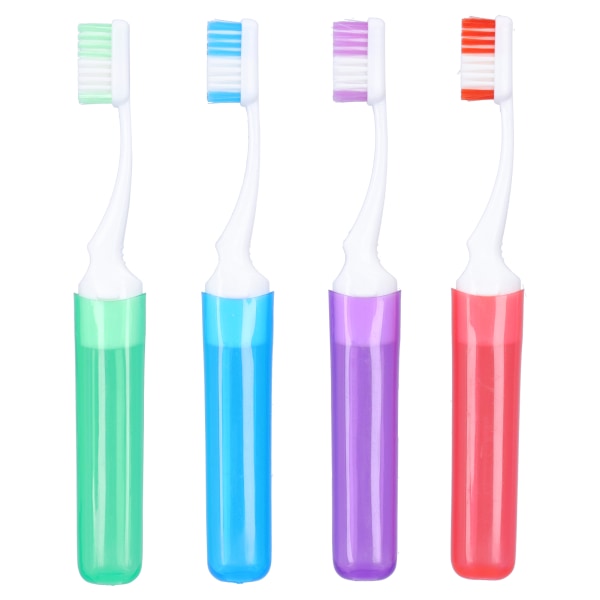 4kpl ohuille hiuksille suun puhdistava hammasharja Travel Kannettava tahranpoistohammasharja