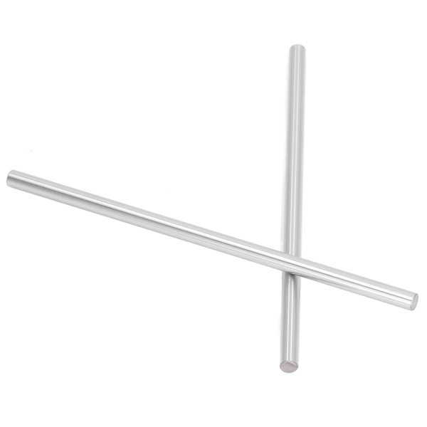 2 stk. 8 mm lineær aksel med høj præcision, forkromet stål, bevægelsesstyrecylinder til 3D-printer, 400 mm / 15,7 tommer