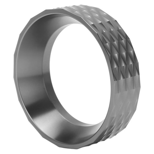 58 mm kaffedoserings tratt i aluminiumlegering förhindrar spill Hälsosam Lätt rengöring Doseringsring för hemmakontor Grå