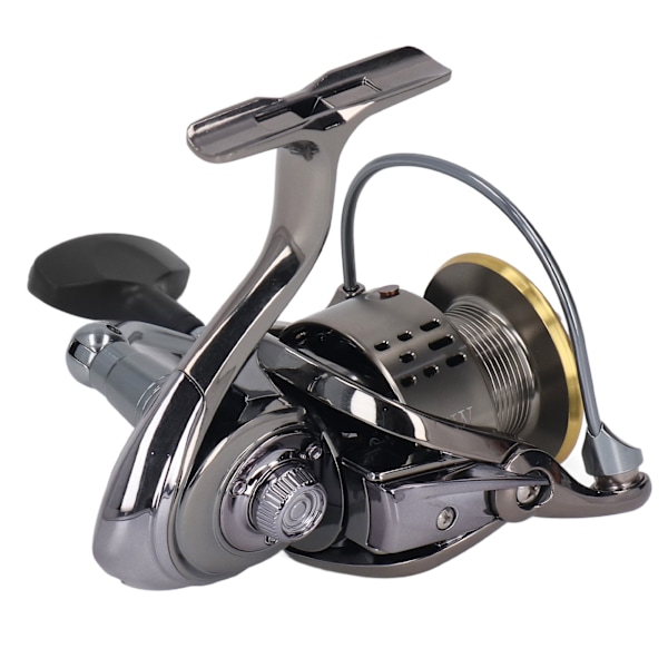 TW Fiske Rulle Metall Spinnfiske Rulle med Grepp 5.5:1 Aluminium Legering Fiske Hjul för Saltvatten Sötvatt TW5000