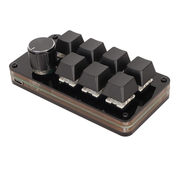 Macro Programmerings Tastatur Hotswap Enhånds Blå Bryter Mini 7-Tasters Mekanisk Tastatur med Knott for Spill og Arbeid