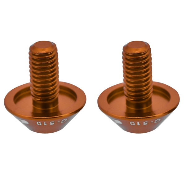 GUB G-510 2st M5 * 12mm Cykel Vattenflaskhållare Hållare Skruvbultar (guld)