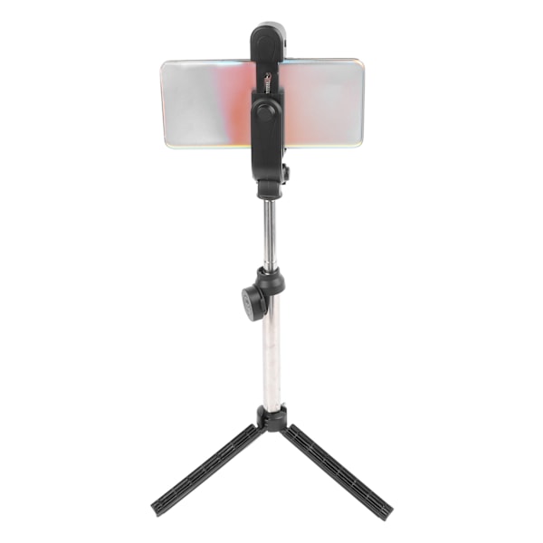 Mini Stativ Svart ABS 360 Grader Roterbar Justerbar Höjd Fjärrkontroll Vlogg Stativ för Telefon Live Streaming