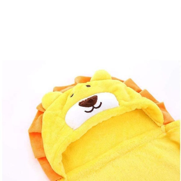 Mykt og overdimensjonert Lion Design hettehåndkle for barn - 100 % bomull strand- eller badehåndkle