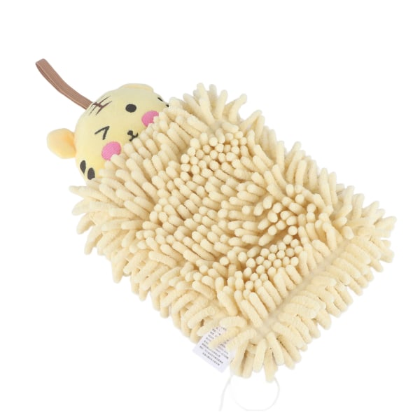 Børnehåndklæde, vandabsorberende, blødt mikrofiber, hængende løkke, tegneseriehåndklæde til badeværelse, køkken, toilet, tiger