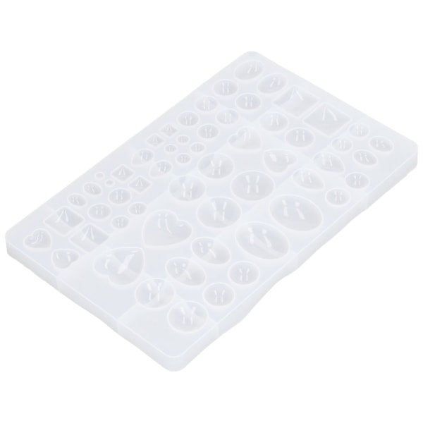 Hjerteformet Silikoneform Geometrisk Oval Halvcirkel Vanddråbeform DIY Silikoneforme til Fondantkage Chokolade