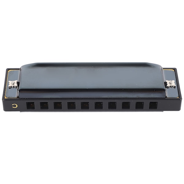 Blues Munnspill C Key 10 hull diatonisk munnorgan Blåseinstrument for nybegynnere Svart