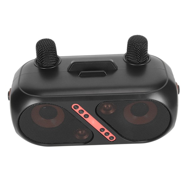Karaokehögtalare Portabel Bluetooth 5.0 Lång Batteritid Karaokemaskin med 2 Mikrofoner för Hemmabruk Utomhus