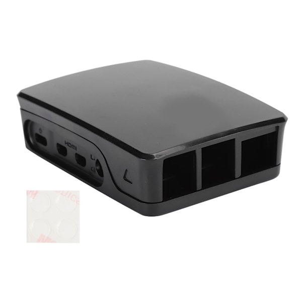 ABS Kabinet Sort Hvid Passer til Raspberry Pi 4B Beskyttende Skal Sort