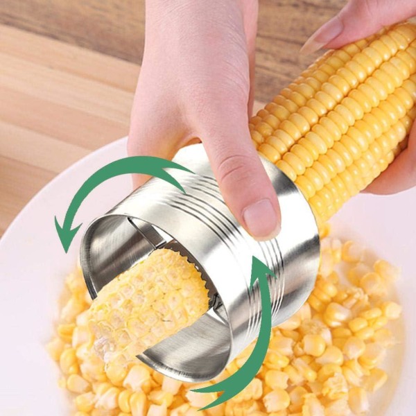 Corn Sheller maissin kuorintatyökalu ruostumattomasta teräksestä valmistettu maissintähkäkuorinta, liukumaton muotoilu, työvoimaa säästävä