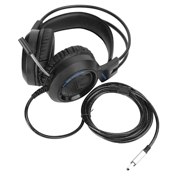 Gaming Headset V2000 7.1 Virtual Surround Sound USB med støyreduserende mikrofon