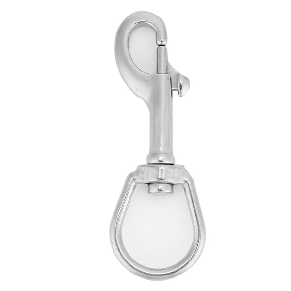 316 rustfritt stål enkelthode krok Swivel Eye Snap Scuba Diving Accessory (100MM, hvit)