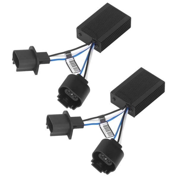 2 st LED Canbus Decoder Bilstrålkastare Glödlampa På Av Flimmer Problem Fel Adapter H13