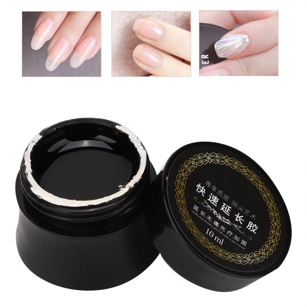 10ml Resin Nails Extended Gel Quick Extension Smertefri UV Builder Nail Art Manicure ToolTransparent