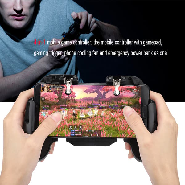 Mobiltelefon Game Controller Køleventilator Varmeafledning Gamepad Spil Hjælpenøgle