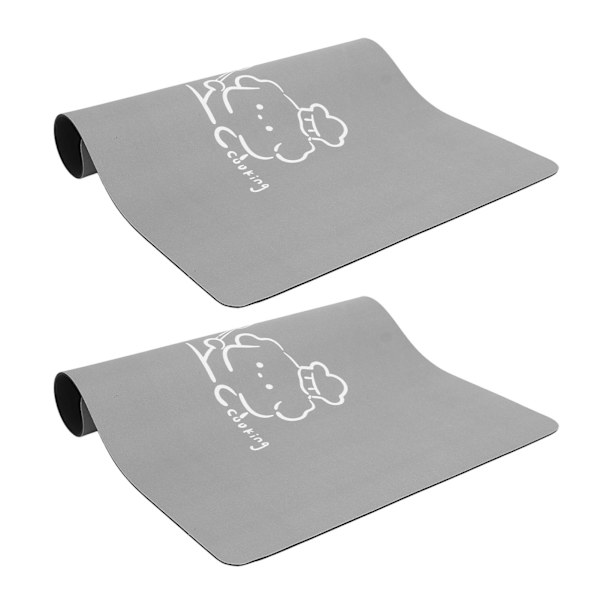 2 stk. kaffemåtte skridsikker vandtæt opvaskemåtte kaffemaskinemåtte til bordplader kæledyrsfodring 50x60cm/19.69x23.62in