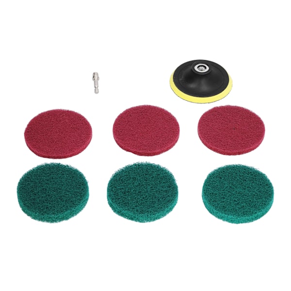 7PCS Drill Brush Attachment Power Scrubber Scouring Pad Cleaning Tools for Home Kitchen Bathroom