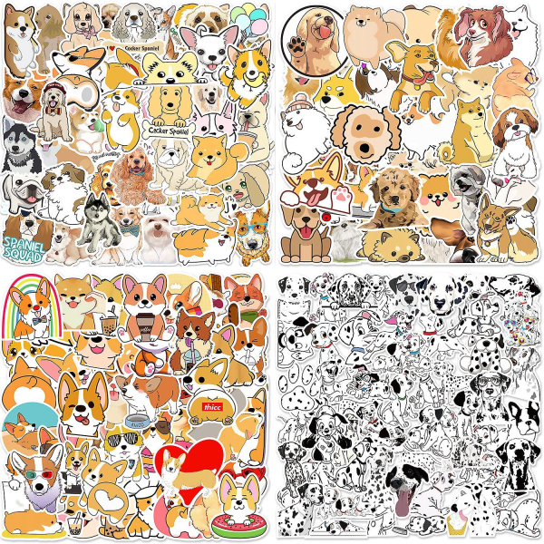 Cute Kitten Puppy Stickers - Vanntett, for mobiltelefon, vannkopp, datamaskin, håndkonto