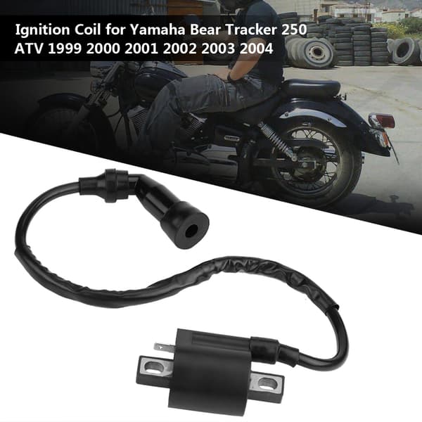 Motorcykel Tændspole til Yamaha Bear Tracker 250 ATV 1999 2000 2001 2002 2003 2004 Sort