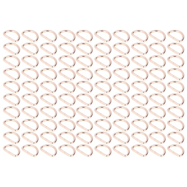 100 kpl D-renkaita Kestäviä Kulutusta kestäviä Helposti vaihdettavia Käteviä Käytännöllisiä Kompakteja Laukkusolkia KaulakoruihinKulta 2x15x10mm