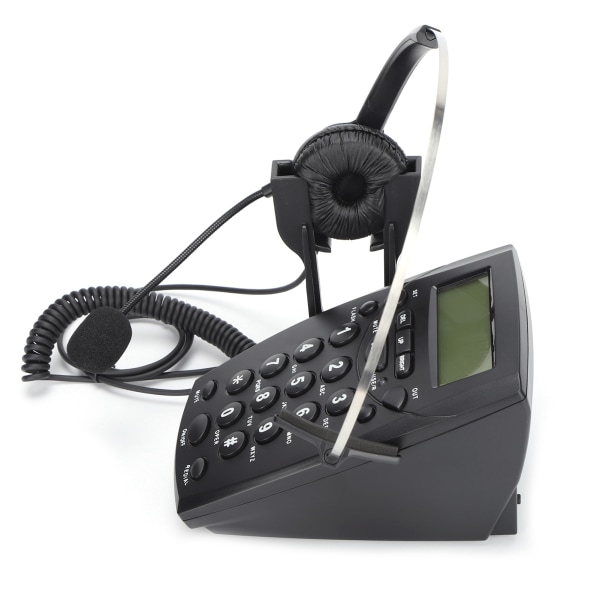 HT800 Call Centerin langallinen puhelin ympärisuuntaisella mikrofonilla, sopii toimistoon ja kotiin