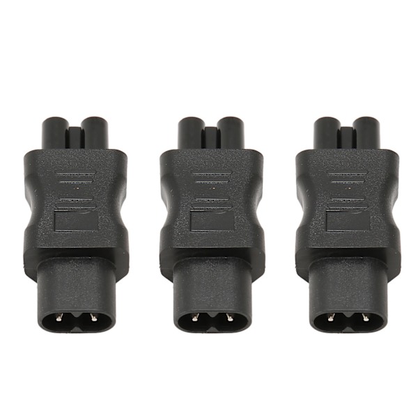 3 kpl IEC320 C8 - IEC320 C5 virtapäätä, IEC320 uros C8 - naaras C5 virtapistokkeen sovitin PDU-kotelon UPS-pistorasialle