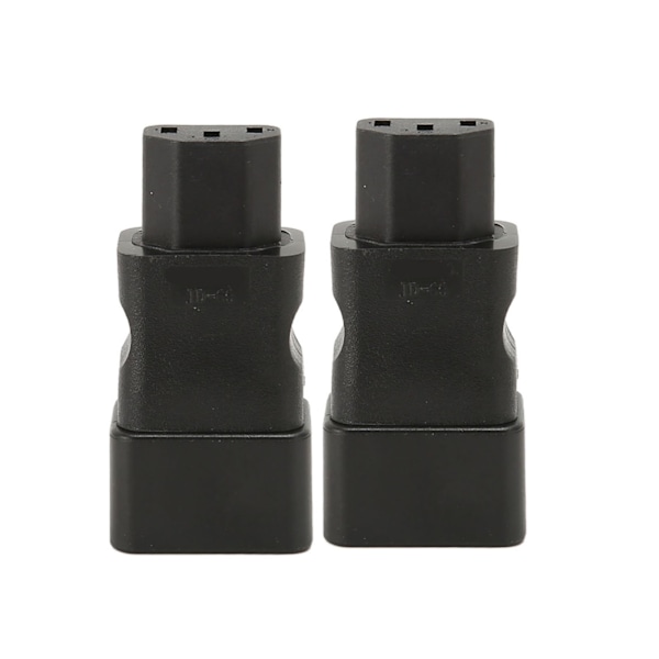 2 stk IEC320 C20 til IEC320 C13 Strømadapter Plug and Play C20 til C13 Strømuttak Adapter for UPS PDU Server Ups Socket