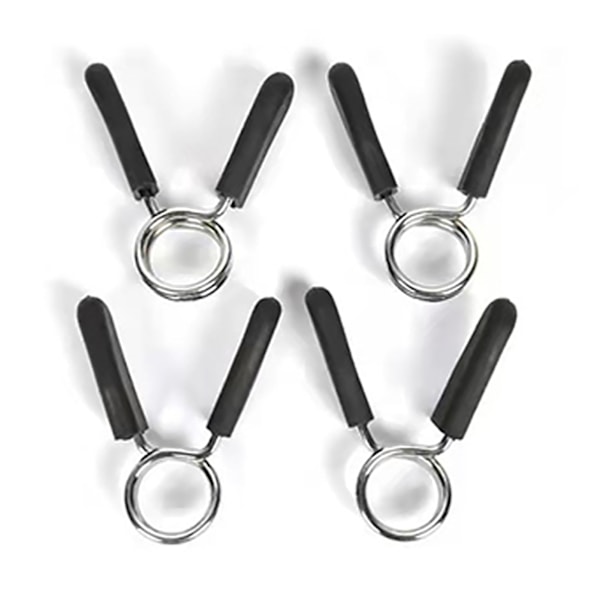 4 st Barbellfjäderklämmor 3,2 mm Tråddiameter 2 Varv Barbellklämmor för Styrketräning 25 mm Diameter