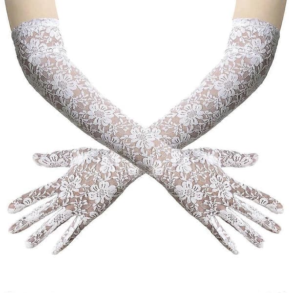 Long Lace Gloves Opera Length for Dance Party