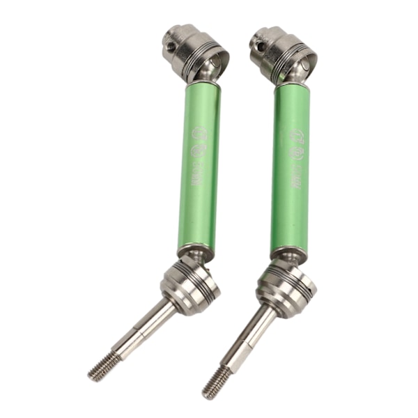 1 Par RC Drivaxlar Stål Aluminium Legering 12cm Längd CVD Bakre Drivaxlar för TRAXXAS SLASH 1/10 Grön
