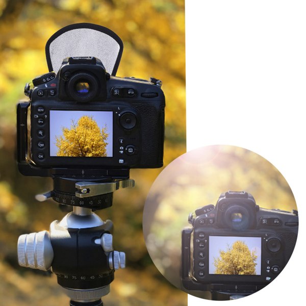 Universal Soft Intense Light Flash Speedlite Silver White Photography Reflector för SLR-kamera