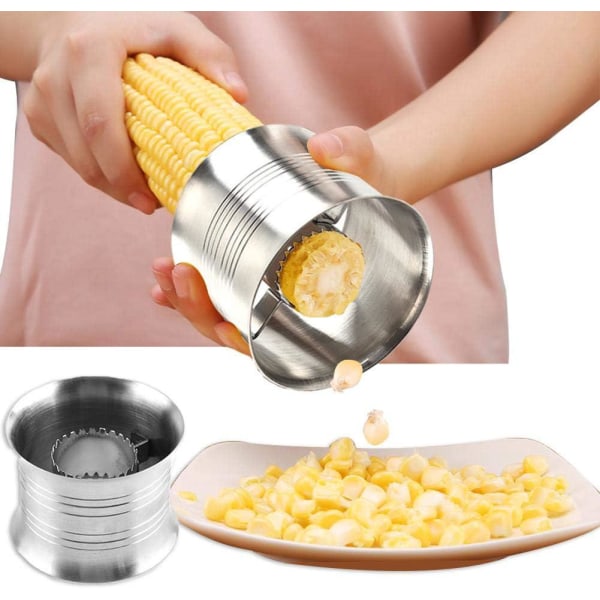 Corn Sheller maissin kuorintatyökalu ruostumattomasta teräksestä valmistettu maissintähkäkuorinta, liukumaton muotoilu, työvoimaa säästävä