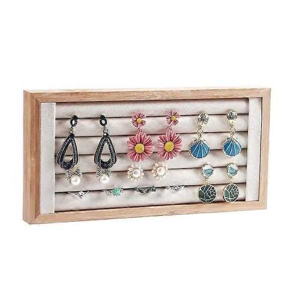 Bamboo Ring Holder, Ring Display Stand, Jewelry Organizer